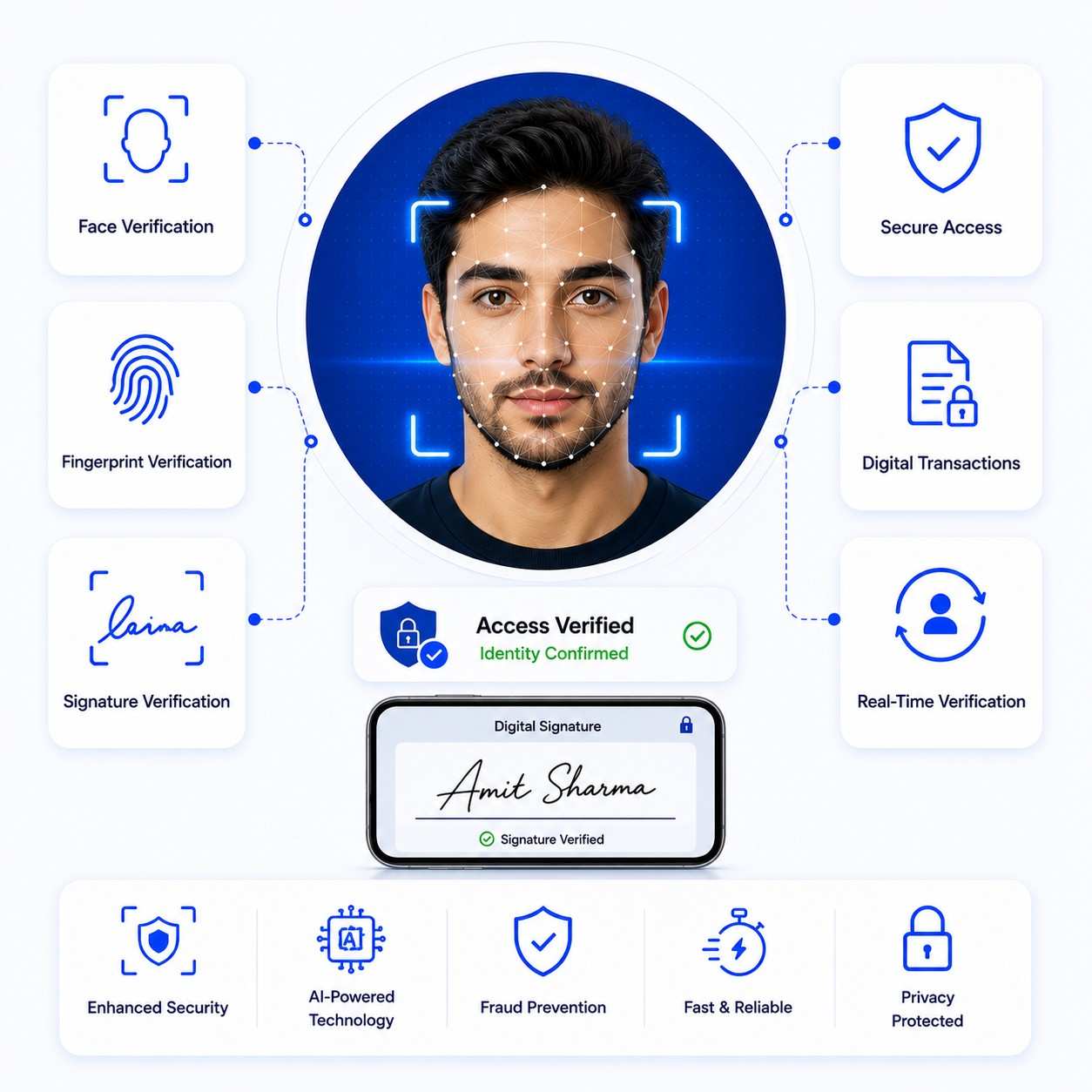 Biometric access and signature verification