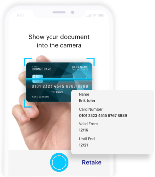 cradit and debit ocr technology