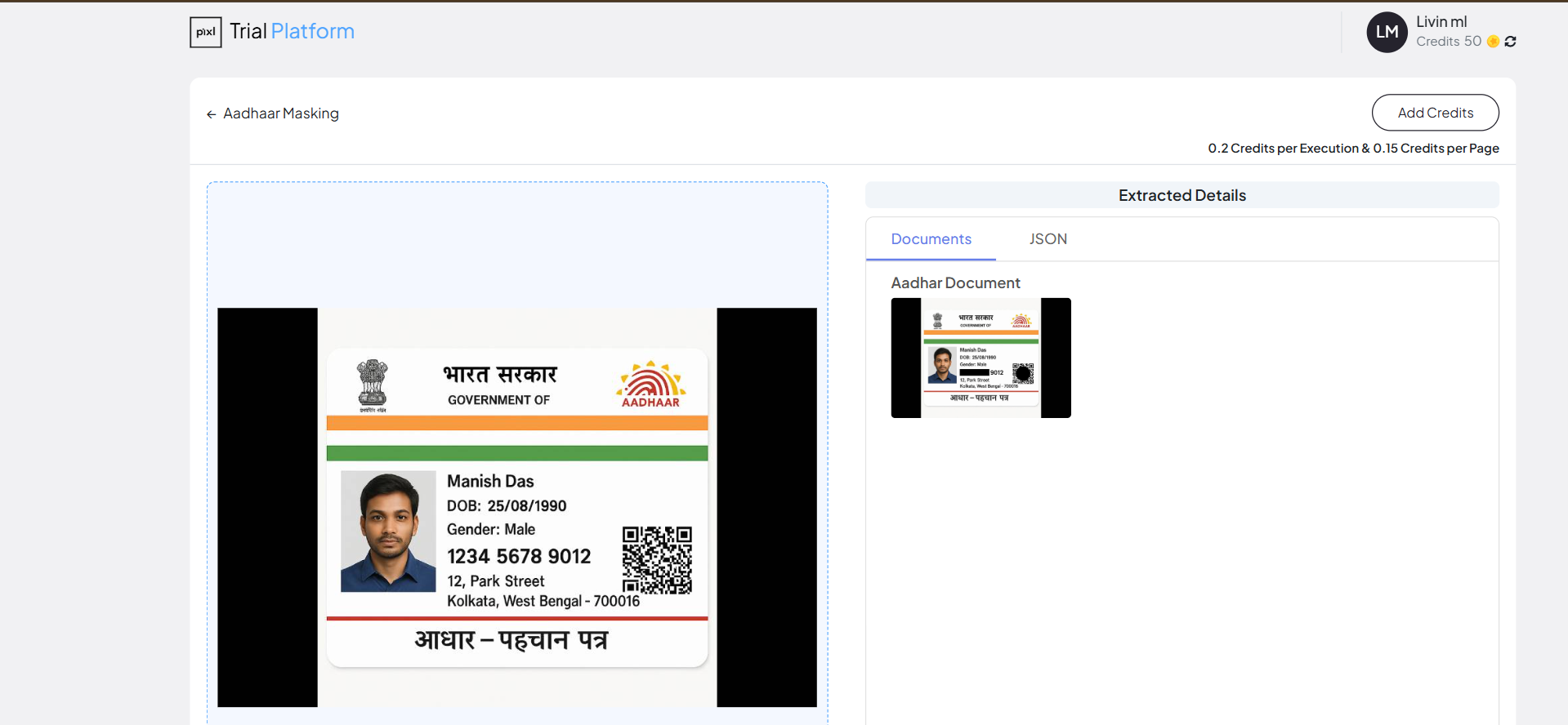 AadhaarMasking